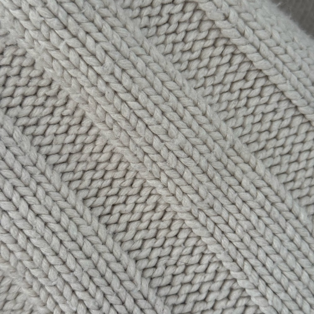 Zara Cream Turtleneck Sweater Chunky Knit Relaxed Fit - Picture 4 of 8